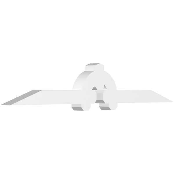 Ekena Millwork Ericson Architectural Grade PVC Gable Bracket, 72"W x 12"H x 4"D x 4"F, 4/12 Pitch GBP072X12X0404ERI00 - main